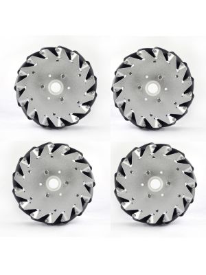 A Set of 152mm Mecanum Wheels (4 stuks) /Bearing Rollers - 14101