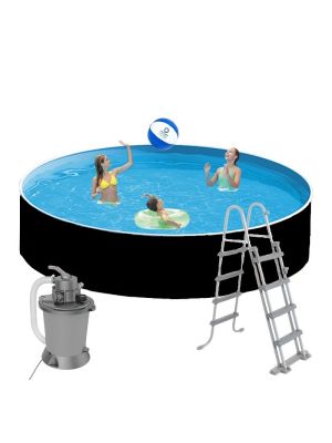 Azuro Graphite Ø 360x120cm zwembad - complete set