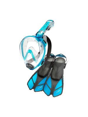 S/M Snorkelset Duke + Bonete Cressi 