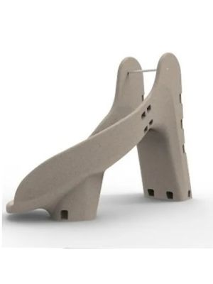 Gebogen glijbaan H150 CD Astralpool - Zandkleur