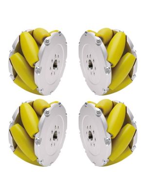 A set of 203mm (8 inch) mecanum wheel with TPU roller (Load 1000KG) - NM203A 
