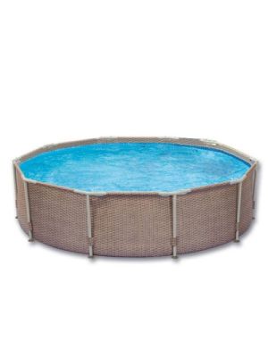 Swing Elite Frame Wicker design zwembad - Ø 366 x 91cm