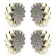 A set of 203mm steel mecanum wheel (4 pieces)/Bearing Rollers - 14138