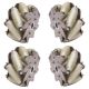  A set 203mm Industrial Mecanum wheel with 12 PU Roller(150KG load) - 14178