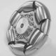 100mm Stainless Steel rollers Omni wheel for ball balance ballbot - 14183