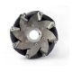 152mm (6 inch) Stainless Steel Mecanum Wheel Right (50KG PAYLOAD) 14155 