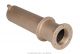 Allfit Bronzen wanddoorvoer 300mm met flens, 2” x 2” - 3010050