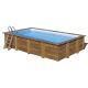 Marbella houten zwembad - 620 x 420 x 133 cm.